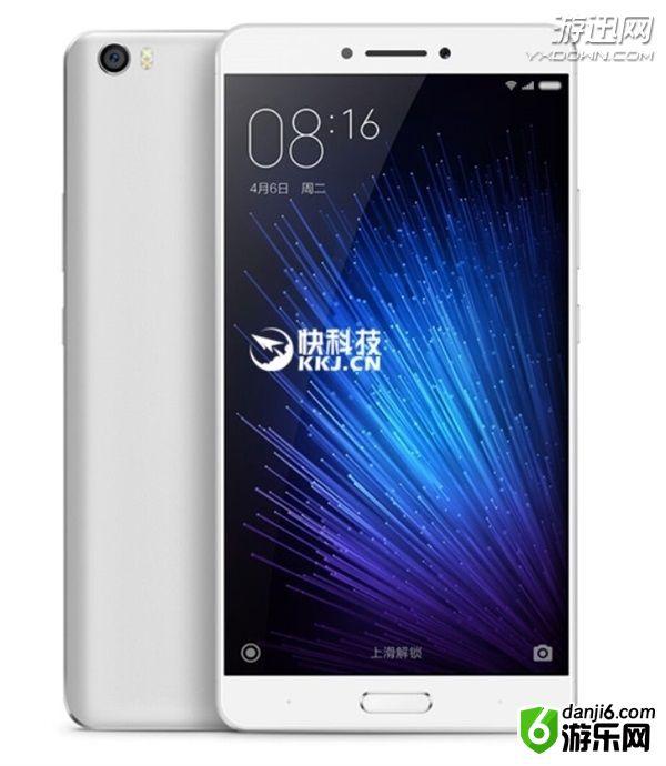 小米Max正面没有MI logo 屏幕尺寸介于5.7寸和7.9寸之间