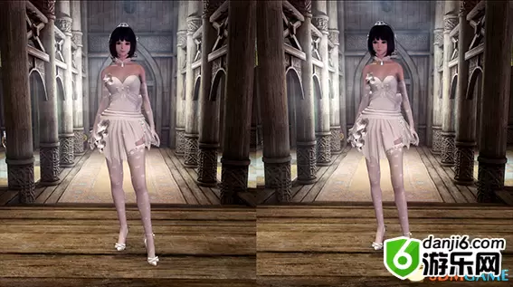 上古卷轴5 Haku MMD白色婚纱套装MOD