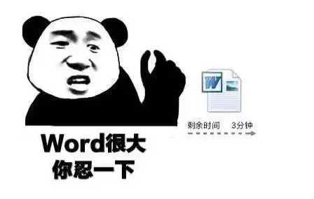 Word很大你忍一下梗是什么意思