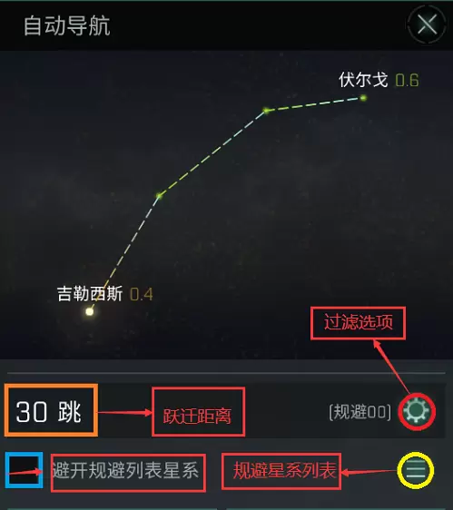 《EVE星战前夜》自动导航方法