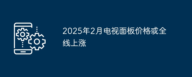 2025年2月电视面板价格或全线上涨