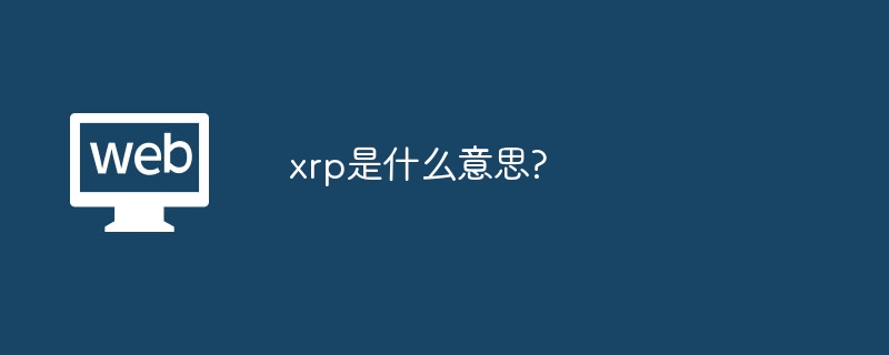 xrp是什么意思?