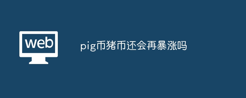 pig币猪币还会再暴涨吗